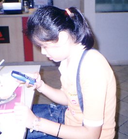 Jia caught in the act getting a message from....?